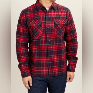 RRL Double RL Ralph Lauren Red Plaid Flannel Shirt Size S - Like New